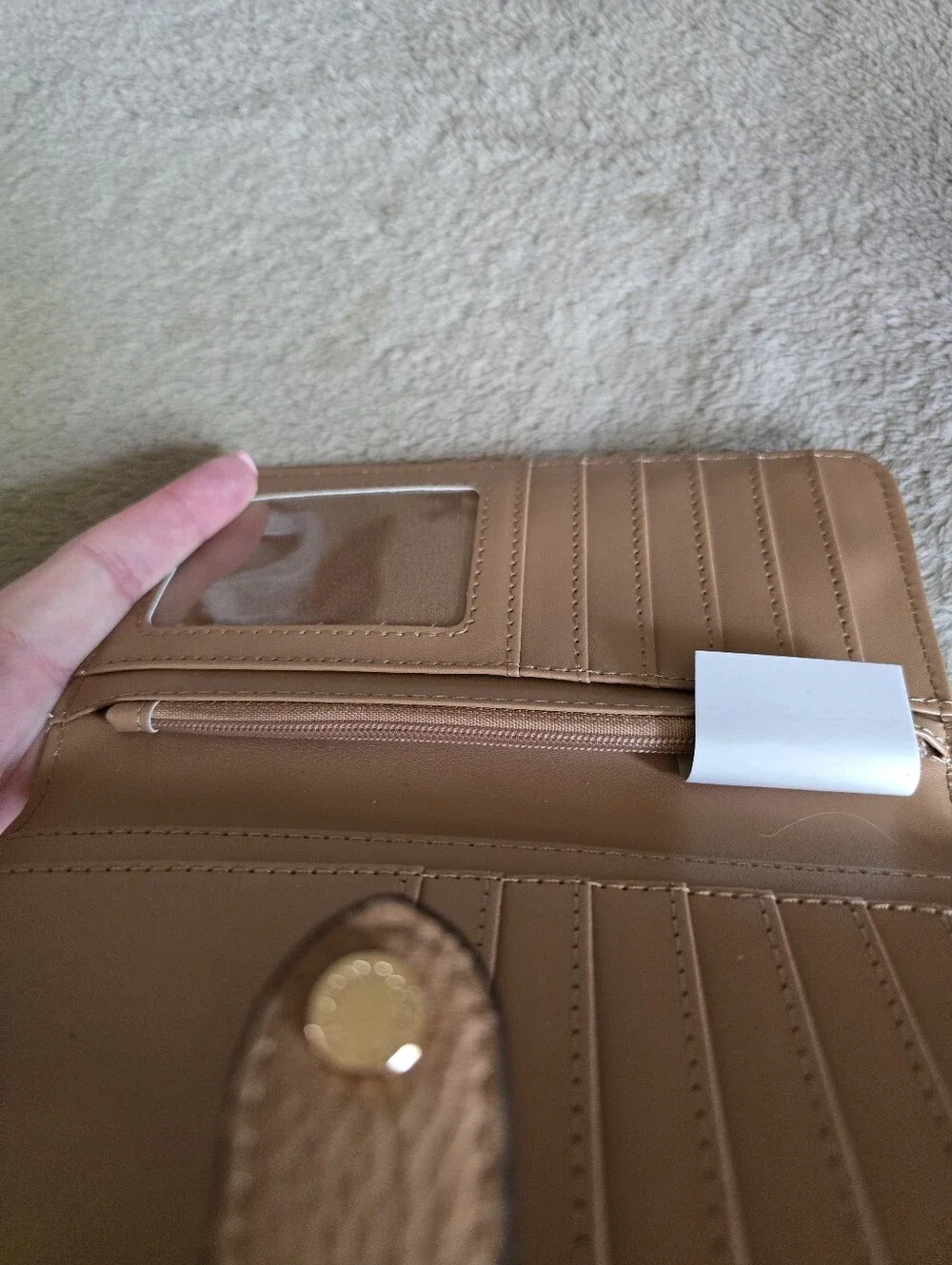 Poppy & Peonies Go Anywhere Wallet Mocha Mousse - Picture 8 of 11
